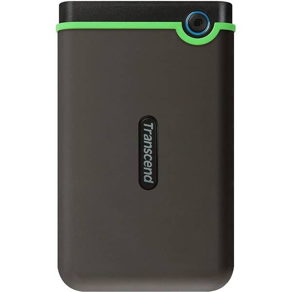 Externí pevný disk 2,5" Transcend 25M3C 4TB, USB-C (3.1 Gen 1) šedý/zelený

