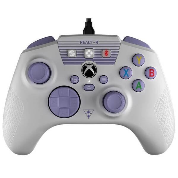 Gamepad Turtle Beach REACT-R pro Xbox One/Series, PC bílý/fialový

