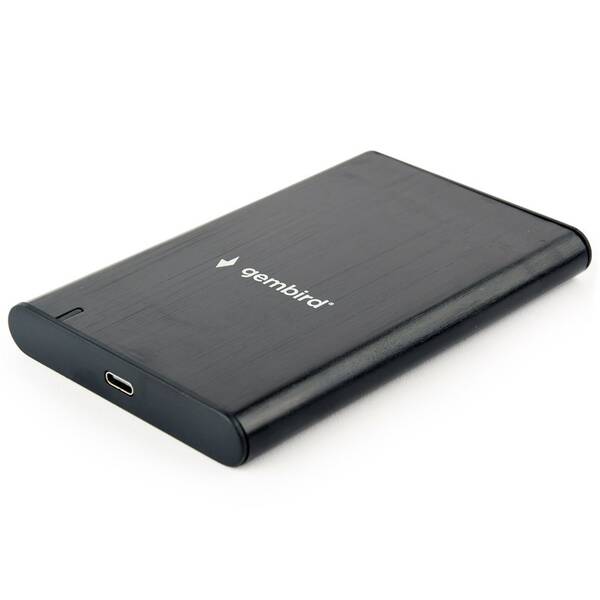 Box na HDD Gembird pro 2,5” disky, USB 3.1, Type-C hliník

