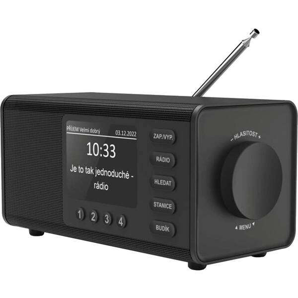 Radiopřijímač s DAB+ Hama DR1000 černý


