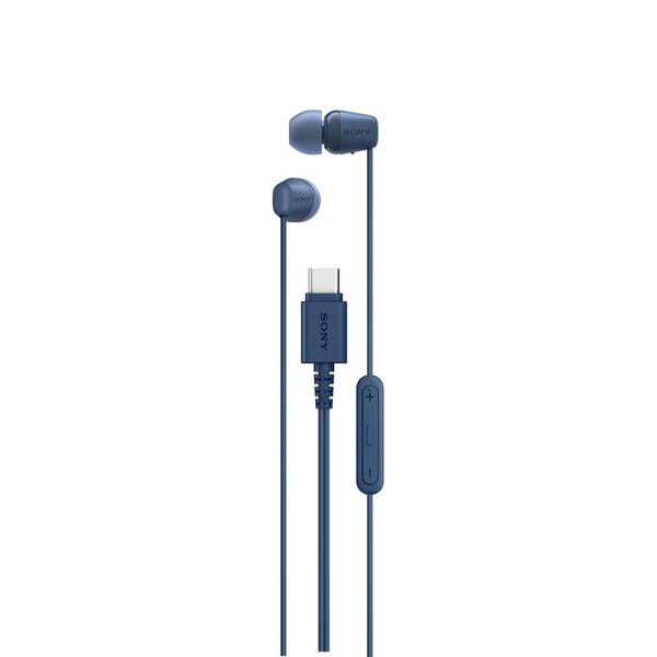 Sluchátka Sony IER-EX15C, USB-C modrá

