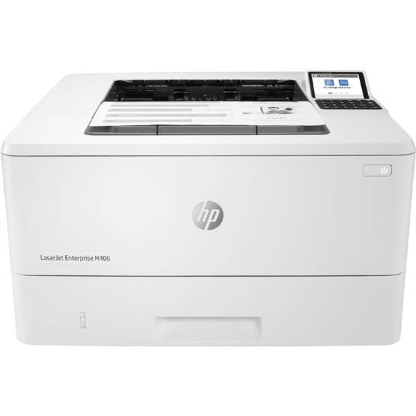 Tiskárna laserová HP LaserJet Enterprise M406dn bílá

