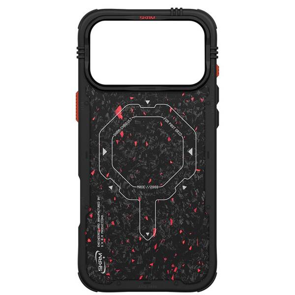Kryt na mobil Skinarma Vektor Mag-Charge na Apple iPhone 17 Pro černý/červený

