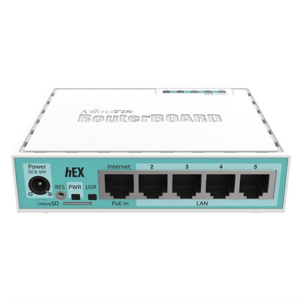 Router MikroTik hEX RB750Gr3 bílý

