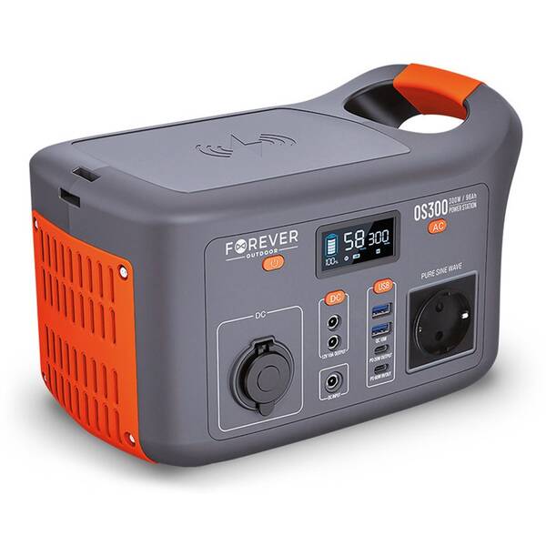 Nabíjecí stanice Forever OS300 300W (307 Wh) šedá/oranžová

