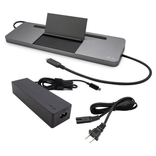 Dokovací stanice i-tec USB-C Metal Ergonomic 4K 3x Display Docking Station, PD 85W + Universal Charger 100W (bundle) 

