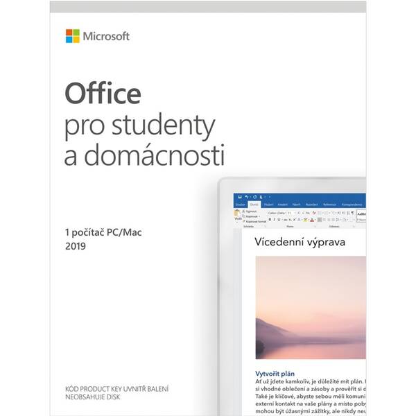 Software Microsoft Office 2019 pro studenty a domácnosti CZ 

