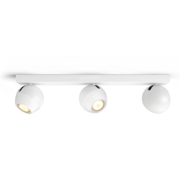 Bodové svítidlo Philips Buckram White Ambiance 3 Spot bílé

