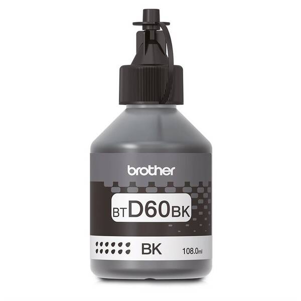 Inkoustová náplň Brother BT-D60BK, 6500 stran černá

