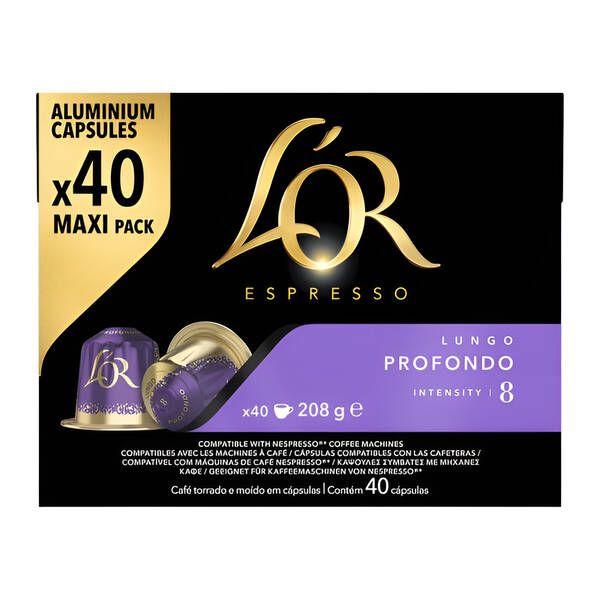 Kapsle pro espressa L’OR Lungo Profondo (40 ks) 

