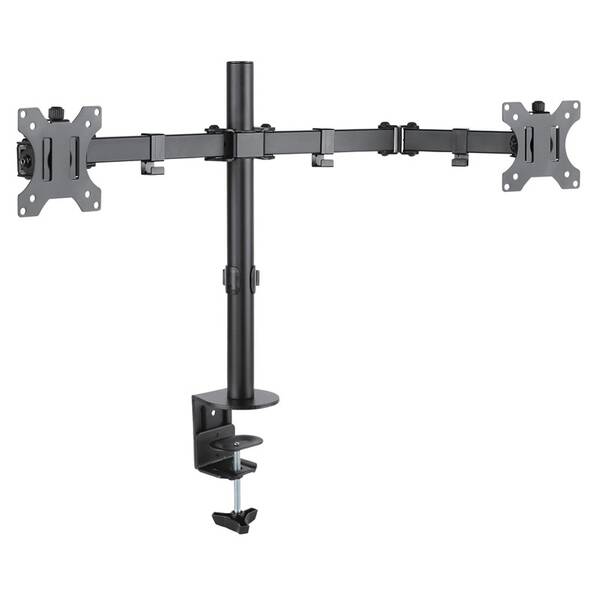 Držák Connect IT TwinArm Basic Alfa na 2 monitory 13" až 32", nosnost 2x8 kg černý

