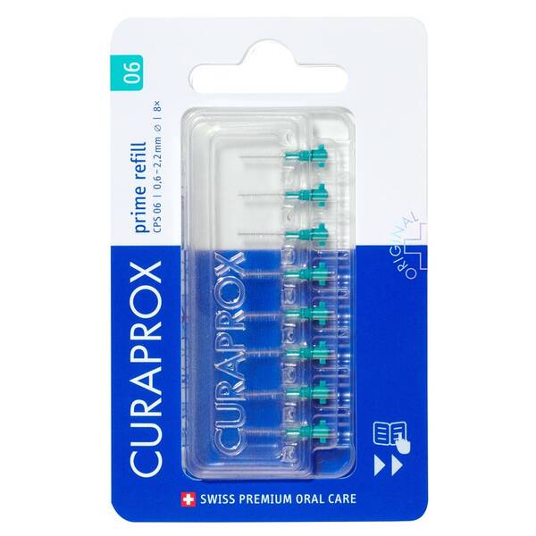 Mezizubní kartáčky CURAPROX CPS 06, 8 ks tyrkysový

