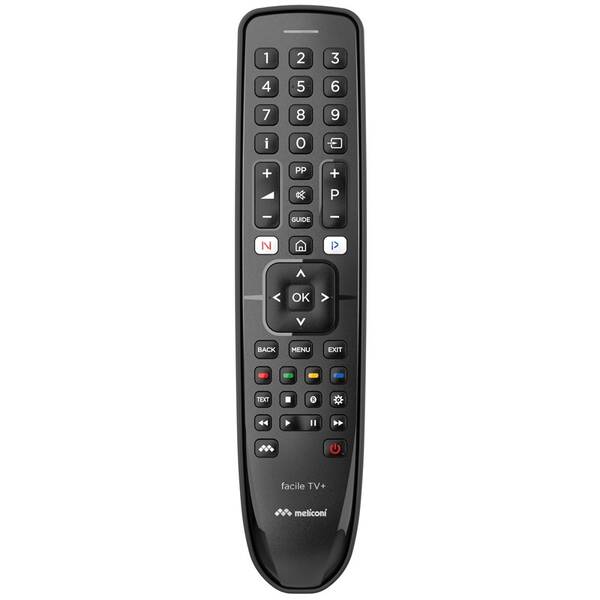 Dálkový ovladač Meliconi Gumbody Facile TV+ černý


