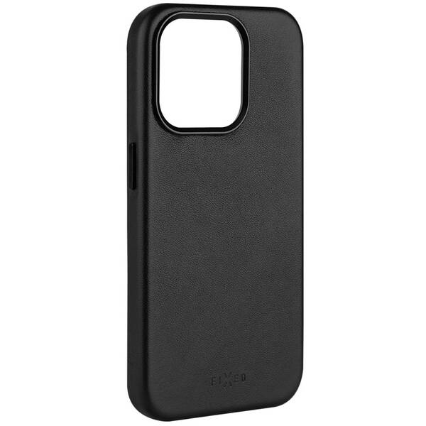 Kryt na mobil FIXED MagLeather s podporou MagSafe na Apple iPhone 15 Pro Max černý

