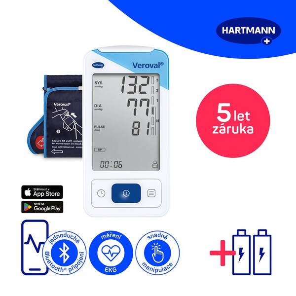 Tlakoměr na paži HARTMANN s EKG 

