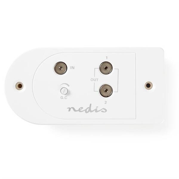Zesilovač Nedis CATV, Max. zesílení 18 dB, 40–862 MHz, 2 Výstupy, IEC 

