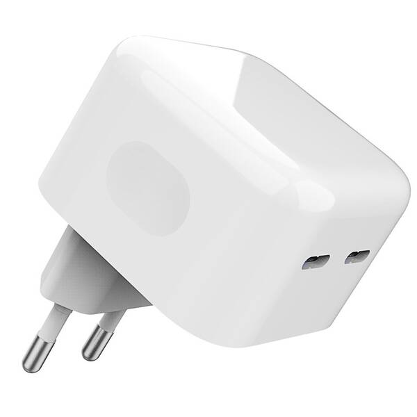 Nabíječka do sítě WG 2x USB-C 35W bílá

