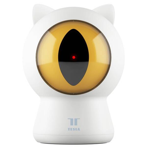 Chytrá hračka Tesla Smart Pet Laser Dot pro kočky bílá

