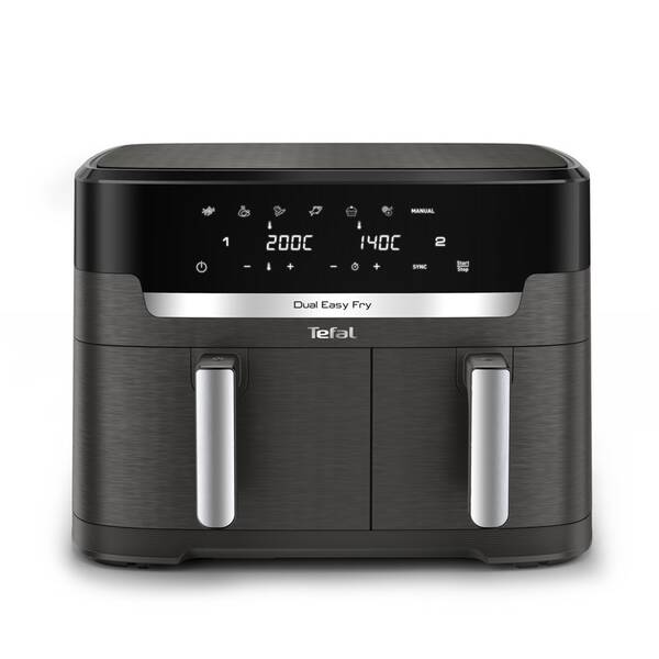 Fritéza horkovzdušná Tefal EY942HE0 Dual Easy Fry XXL černá/šedá

