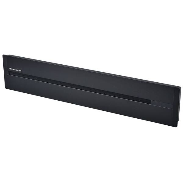 Zásuvková lišta Viking 60 cm, na 7 modulů, zápustná černá

