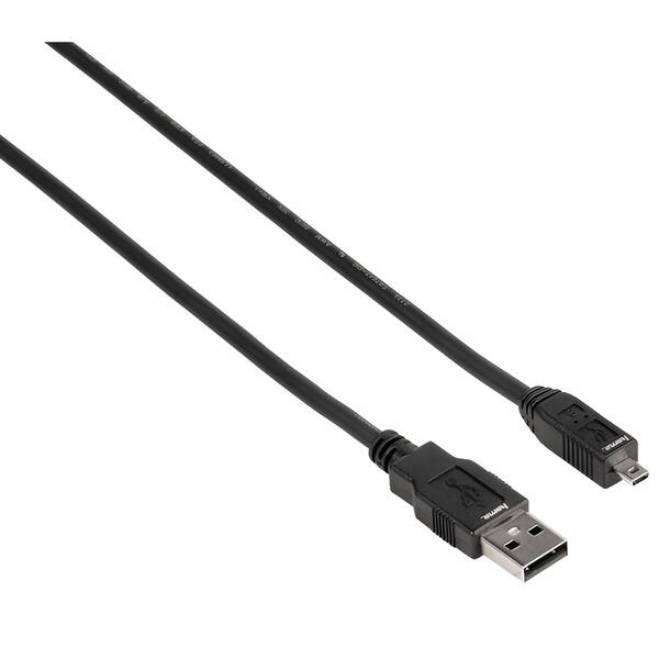 Kabel Hama USB A-B, 1,8m černý

