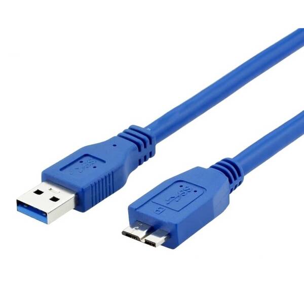 Kabel WG USB 3.0/USB Micro-B, 1,5m modrý

