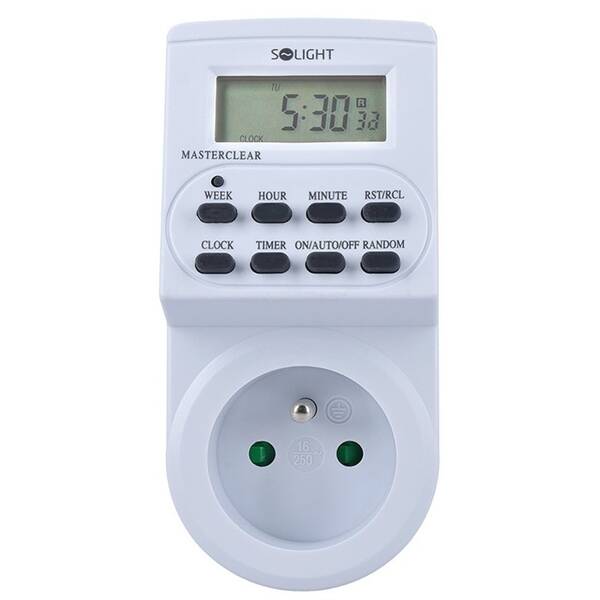 Spínač časový Solight DT03, digitální 
