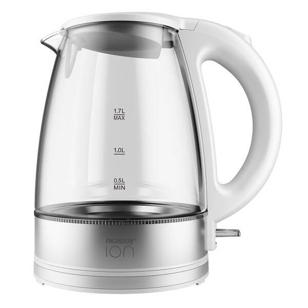Rychlovarná konvice Niceboy K1 Crystal Glass white, 1,7 l sklo

