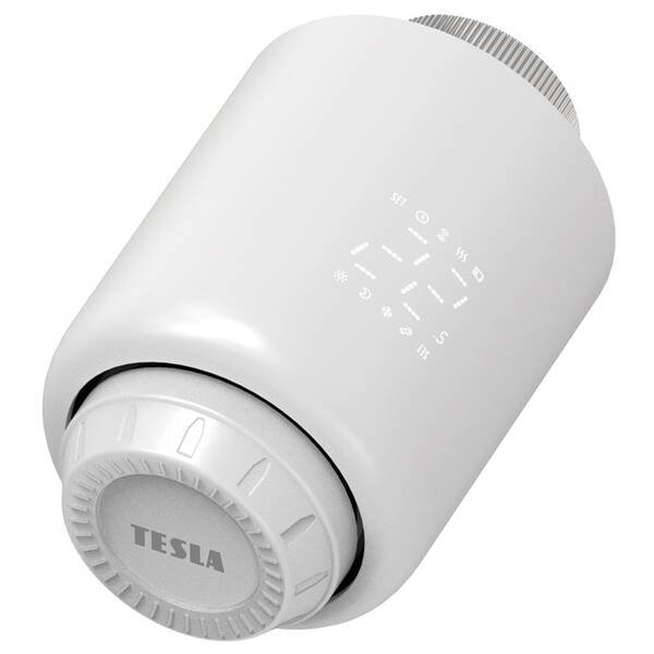 Bezdrátová termohlavice Tesla Smart SV60 ZigBee bílá

