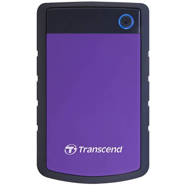 Externí pevný disk 2,5" Transcend 25H3P 2TB, USB 3.0 (3.1 Gen 1) černý/fialový

