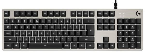 Klávesnice Logitech G413, bílé podsvícení, US stříbrná

