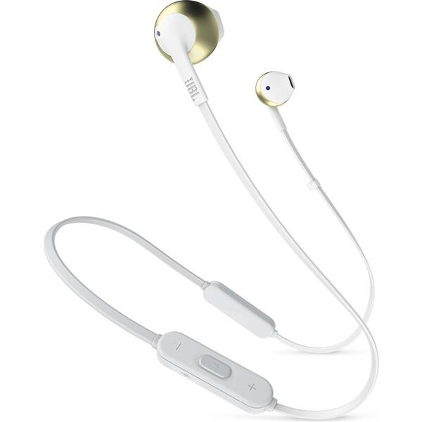 Sluchátka JBL T205BT bílá/zlatá

