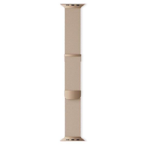 Řemínek Epico Strap Milanese+ na Apple Watch 42/44/45/49mm zlatý

