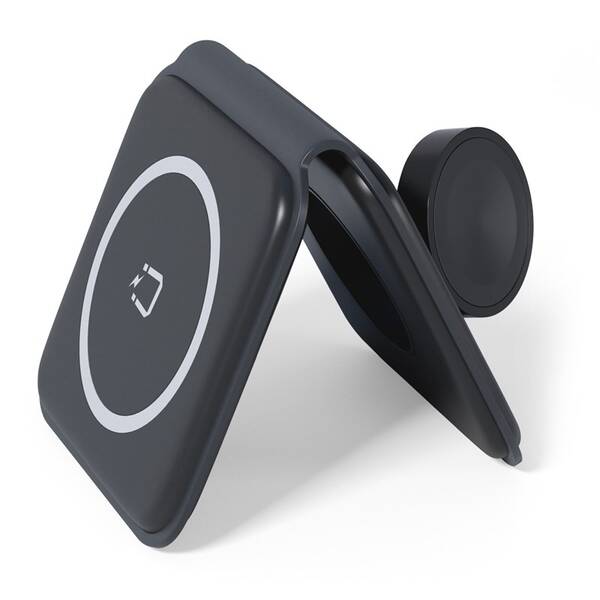 Bezdrátová nabíječka Spello by Epico 2v1 Portable Wireless, skládací černá

