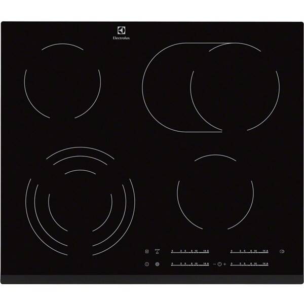 Sklokeramická varná deska Electrolux EHF6547FXK černá barva

