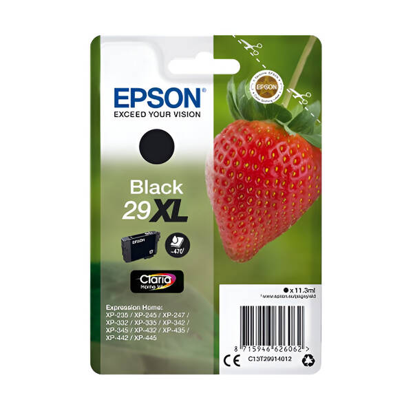 Inkoustová náplň Epson 29XL, 470 stran černá

