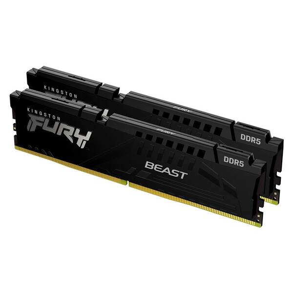 Operační paměť Kingston FURY Beast 128GB (2x64GB) DDR5 5600MHz CL40 černý

