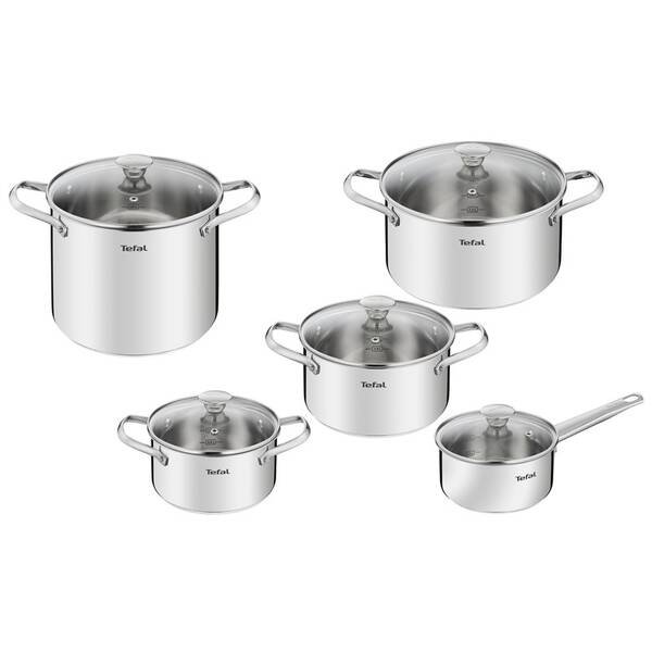 Sada nádobí Tefal B921SA55, 10 ks nerez

