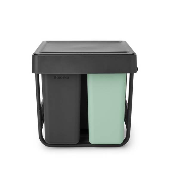 Odpadkový koš na tříděný odpad Brabantia Sort&Go, dark grey 

