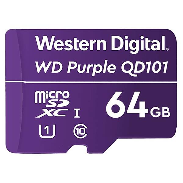 Paměťová karta Western Digital Purple microSDXC 64GB UHS-I U1 
