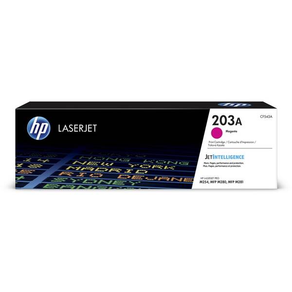 Toner HP 203A, 1 300 stran purpurový


