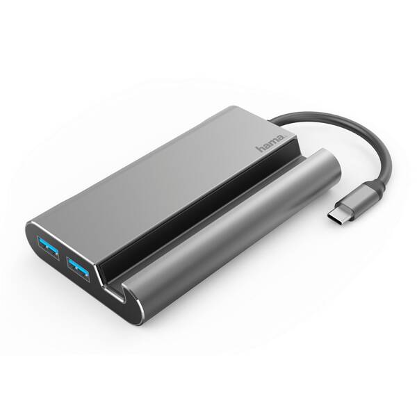 Dokovací stanice Hama 7v1, 3x USB-A 3.1, HDMI, VGA, LAN, USB-C (PD) 

