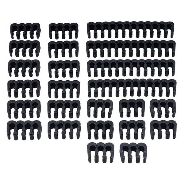 Sada AKASA Black cable pack, 24-Pin x 4, 8-Pin x 12, 6-Pin x 8 černá

