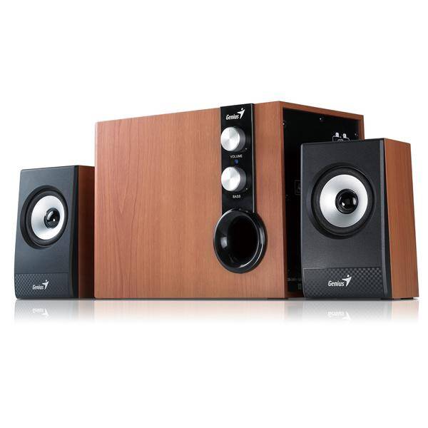 Reproduktory Genius SW-HF 1205 2.1 černé/imitace dřeva

