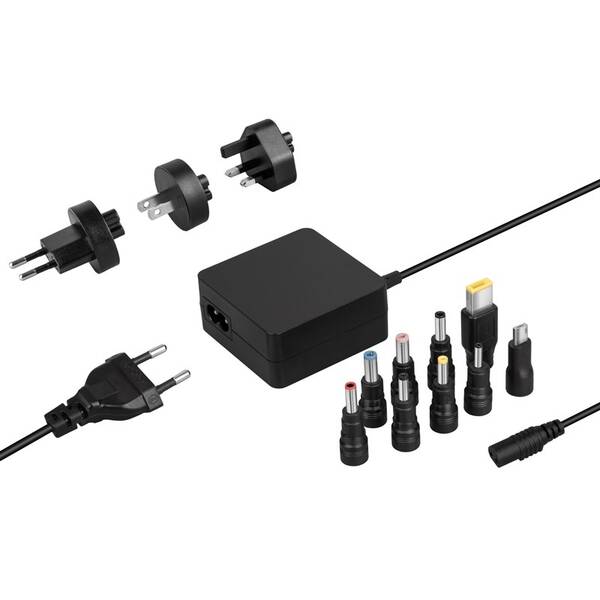 Napájecí adaptér Avacom QuickTIP 45W, univerzální, EU/US/UK, 9 konektorů 

