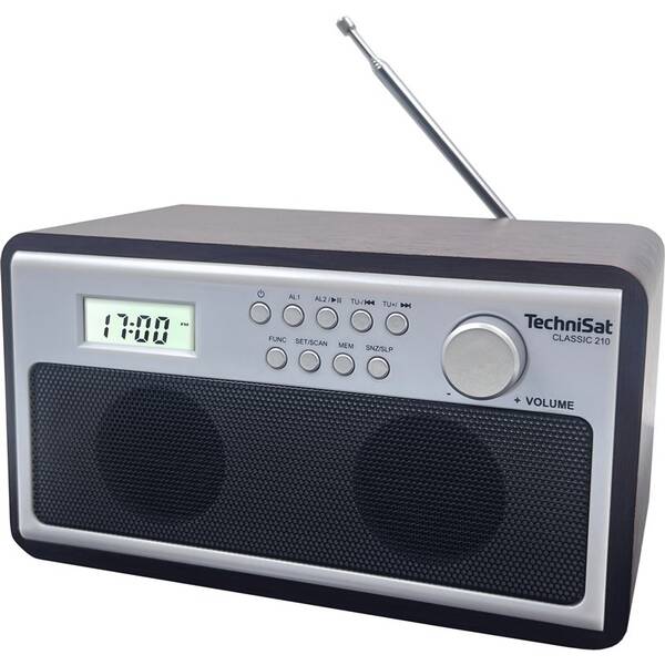 Radiopřijímač TechniSat CLASSIC 210 hnědý

