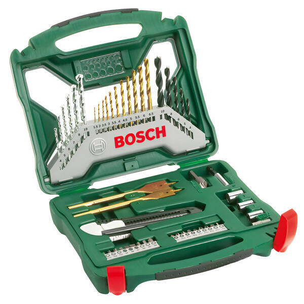 Sada nářadí Bosch X-Line titan (50 ks) černé/stříbrné/zlaté/titanium

