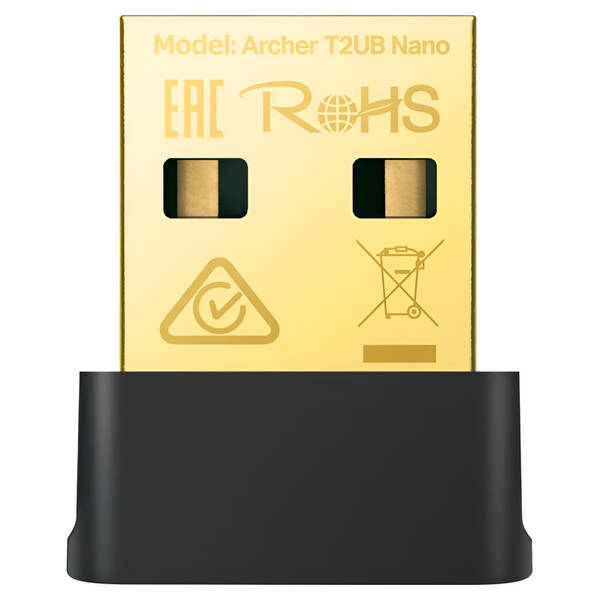 Wi-Fi adaptér TP-Link Archer T2UB Nano, Wi-Fi a Bluetooth černý

