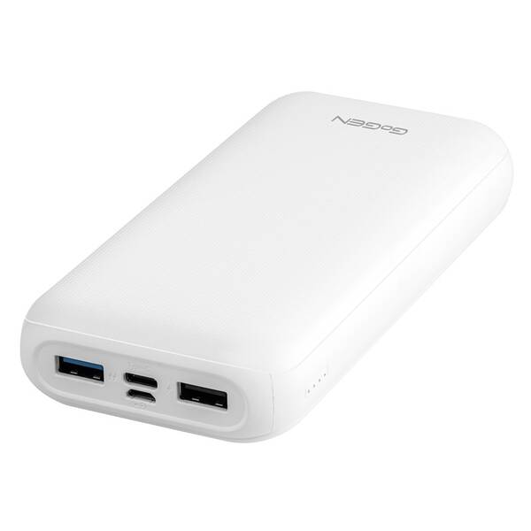 Powerbanka GoGEN 20000 mAh, USB-C PD 18W bílá

