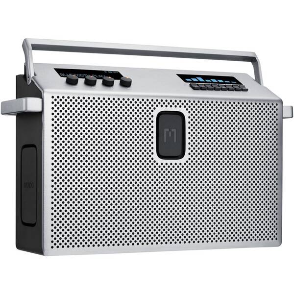 Přenosný reproduktor Mondo Speaker Large stříbrný

